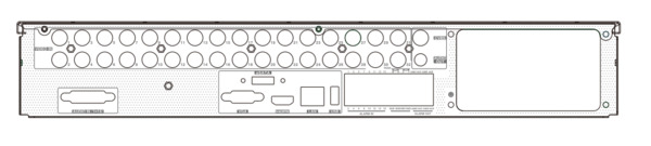 TVT TD-2732NC-HC Grabador DVR 5en1 32CH + 8IP 5MP 16E Alarma 16/4 4xHDD Audio TVT (1)