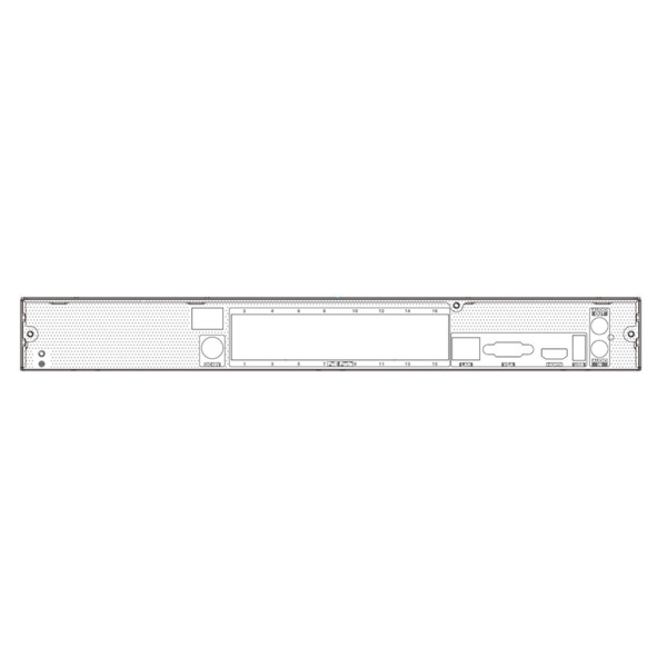 TVT TD-3116H2-16P-B2-B Grabador NVR IP 16CH 8MP 16PoE 2HDD VCA Facial Matrículas Perímetro (1)