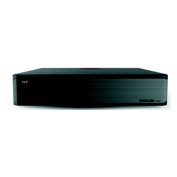 TVT TD-3332H8-B2 Grabador NVR IP 32CH 12MP 8xHDD E/S Audio Alarma 160Mbps Face Detection Matrículas TVT