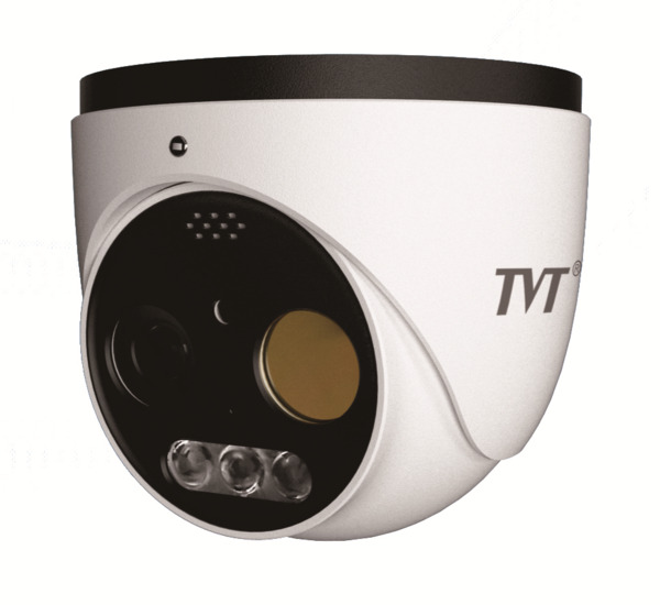 TVT TD-5525E1-VT1(3/PE) Cámara térmica Dual Turret IP Lente térmico de 3.2mm y Lente Óptico de 4mm