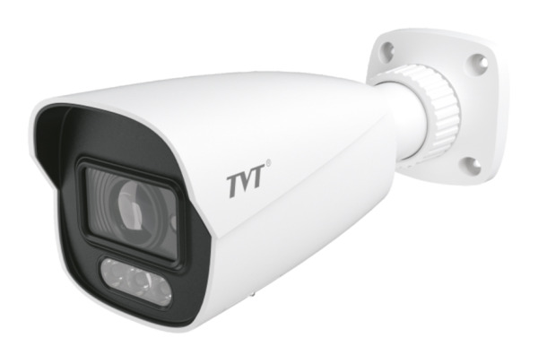 TVT TD-9442C2(D/AZ/PE/AW3) Cámara bullet IP 4MP Motorizada 2.8~12 mm Iluminación Dual Luz Blanca IR40 WDR120 Audio MIC IP67 TVT
