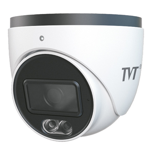 TVT TD-9544C2(PE/WR2) Cámara Turret IP 4MP 2.8mm Full Color Luz Blanca 30 IP67 Audio MIC TVT