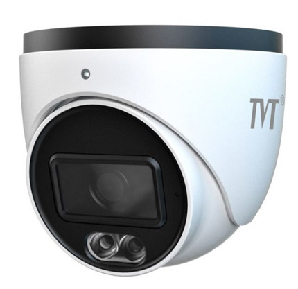 Comprar TVT TD-9544S4-C(D/PE/AW2) Cámara Turret IP 4MP 2.8mm Iluminación Dual IR 30m luz blanca 30m IP67 MIC