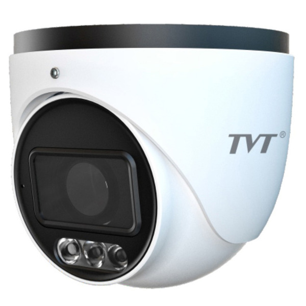TVT TD-9545C4(AZ/PE/WR2) Cámara Turret IP 4MP 2.8~12 mm Full Color 24/7 Light Explorer Dual IR Luz blanca MIC IP67