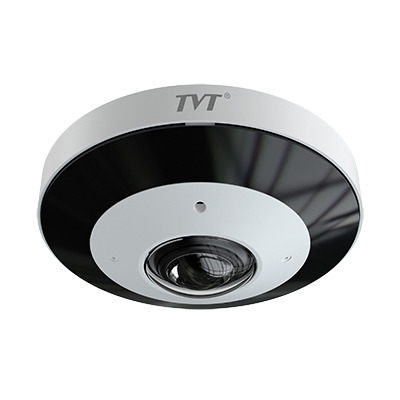 TVT TD-9568E3B-A(D/PE/AR1) Cámara Fisheye panorámica IP 6MP 1.65mm IR20 E/S Audio Alarma MIC P2P