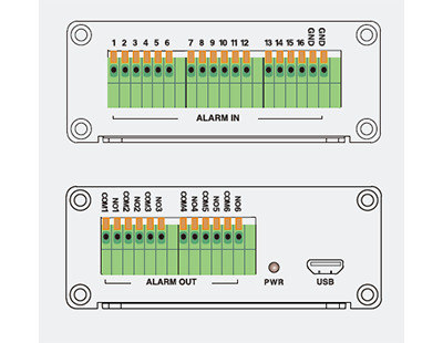 TVT TD-Y10A Caja de Entradas y Salidas de Alarmas compatible con Grabadores DVR y NVR de TVT (1)