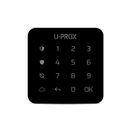 Comprar U-PROX UPROX-014 U-Prox KEYPAD G1 BLACK Teclado U-Prox con botones táctiles. Botones retroiluminados. Teclado ergonómico de reducidas dimensiones. Diseño elegante de bajo perfil. Controla una partición (grupo de seguridad). Funciona con dos pilas