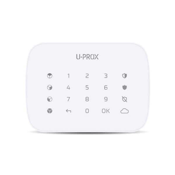 U-PROX UPROX-015 U-Prox KEYPAD G4 WHITE Teclado U-Prox con botones táctiles. Botones retroiluminados. Teclado ergonómico. Diseño