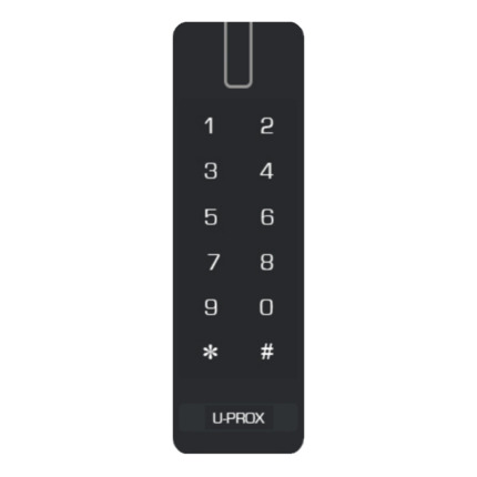 Comprar U-PROX UPROX-024 U-PROX SL KEYPAD Lector versátil con teclado U-Prox. Credenciales móviles. NFC y radio de 2,4 GHz. Distancia ajustable de 2,4 GHz (0,1 - 15 m). Mifare Plus SL1 / SL3 y Mifare Classic. Admite múltiples formatos de RFID de 125 KHz.