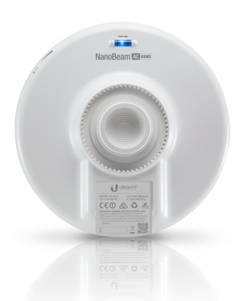 UBIQUITI NBE-5AC-Gen2 Antena Radio enlace CPE Punto a Punto Ubiquiti Networks NanoBeam 5AC Gen 2 Puente wifi 450 Mbit/s Blanco (6)