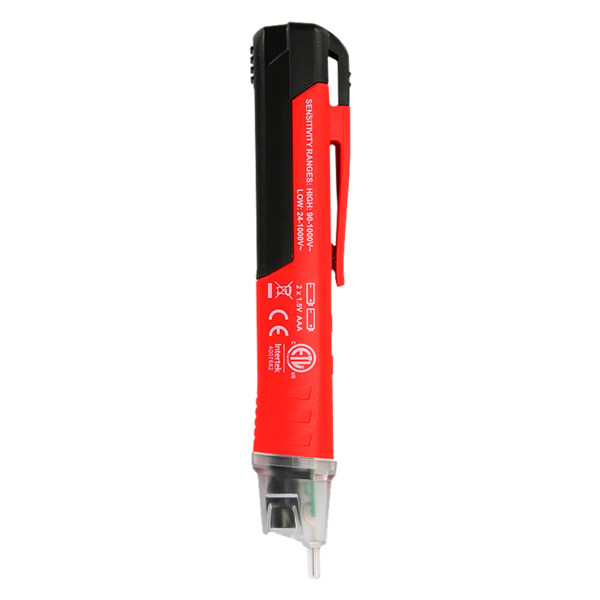 UNI-TREND UT12D-EU Detector de voltaje AC sin contacto - Modo de alto y bajo voltaje hasta 1000 V - Aviso audible y LED visible (7)
