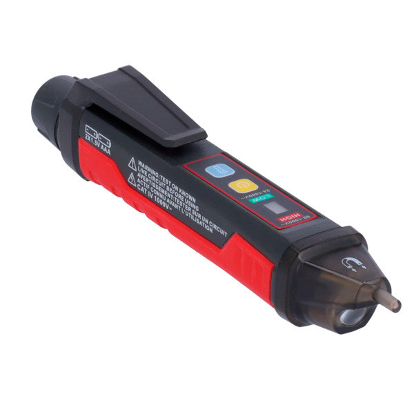 UNI-TREND UT12M Detector de voltaje AC sin contacto - Modo de alto y bajo voltaje hasta 1000 V - Aviso audible y LED visible - A (1)