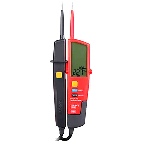 UNI-TREND UT18D Detector de voltaje AC/DC sin contacto - Display LCD - Modo de alto y bajo voltaje hasta 690 V - Aviso audible y