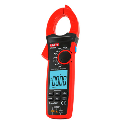 Comprar UNI-TREND UT205E Pinza amperimétrica LCD - Medición en DC hasta 1000V - Medición en AC hasta 1000V y 1000A - Resistencia/capacitancia/frecuencia - Auto Rango | Test diodos| True RMS | NVC - Apertura de pinza de 42mm