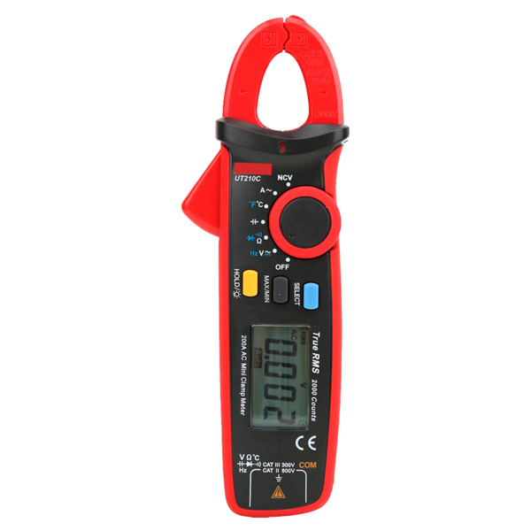 UNI-TREND UT211B Mini pinza amperimétrica - Medición en DC y AC hasta 600V y 60A - Mide resistencia y capacitancia - Auto Rango (11)
