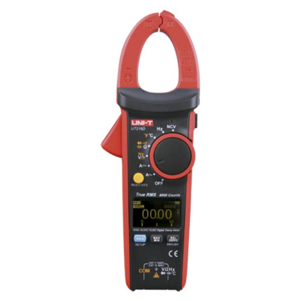 Comprar UNI-TREND UT216C Pinza amperimétrica LCD - Medición en DC hasta 1000V y 600A - Medición en AC hasta 750V y 600A - Resistencia/capacitancia/frecuencia/temperatura - Auto Rango | Test diodos | True RMS | NVC - Apertura de pinza de 30mm