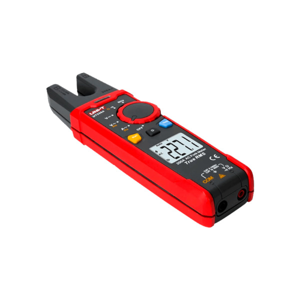 UNI-TREND UT256A Pinza amperimétrica tipo tenedor - Pantalla LCD de hasta 6000 cuentas - Medición de intensidad en AC hasta 200A (5)