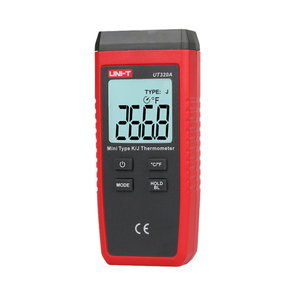 UNI-TREND UT320A Termómetro con sondas tipo K y J - Display Single retroiluminado - Alta precisión - Resistente a caídas de 1m d (3)