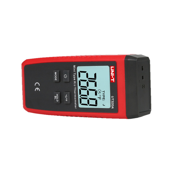 UNI-TREND UT320A Termómetro con sondas tipo K y J - Display Single retroiluminado - Alta precisión - Resistente a caídas de 1m d (7)