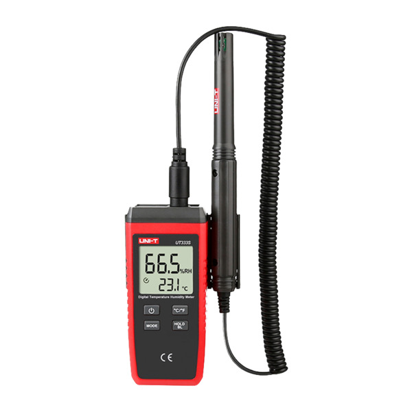 UNI-TREND UT333S Medidor de condiciones ambientales - Medición de temperatura y humedad - Diseño ligero y económico con interfaz