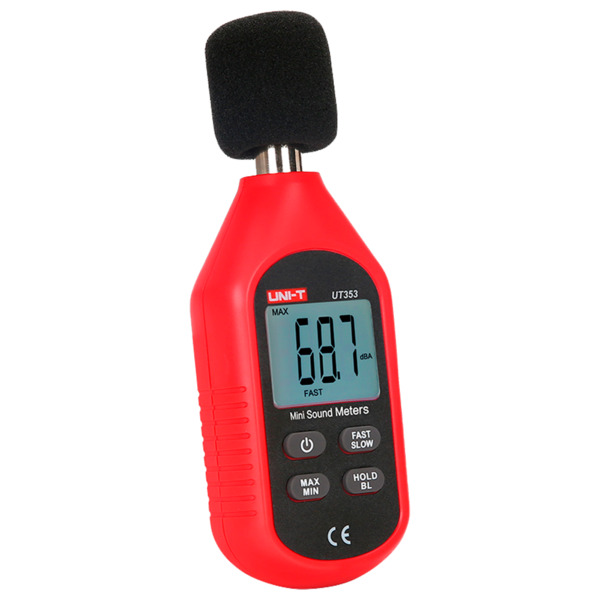 UNI-TREND UT353 Medidor de nivel de sonido - Capta ruido hasta 130 dB con rápida respuesta - Display LCD retroiluminado - Diseño (3)