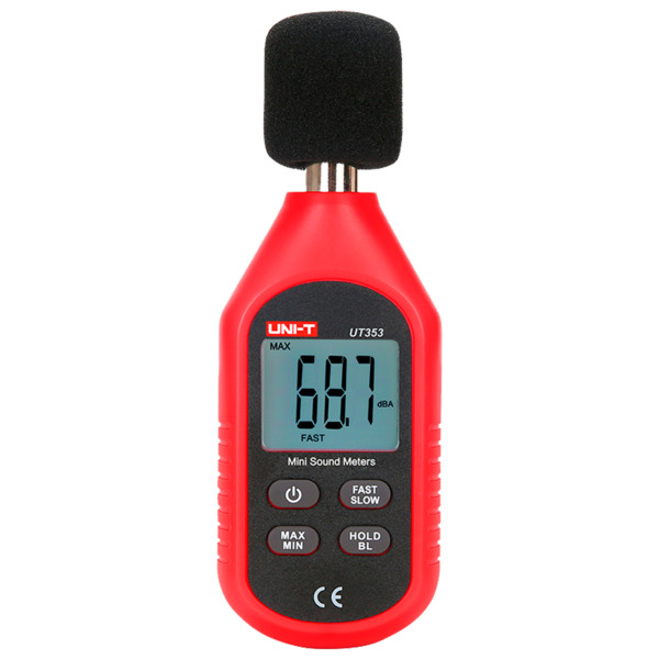 UNI-TREND UT353 Medidor de nivel de sonido - Capta ruido hasta 130 dB con rápida respuesta - Display LCD retroiluminado - Diseño (5)