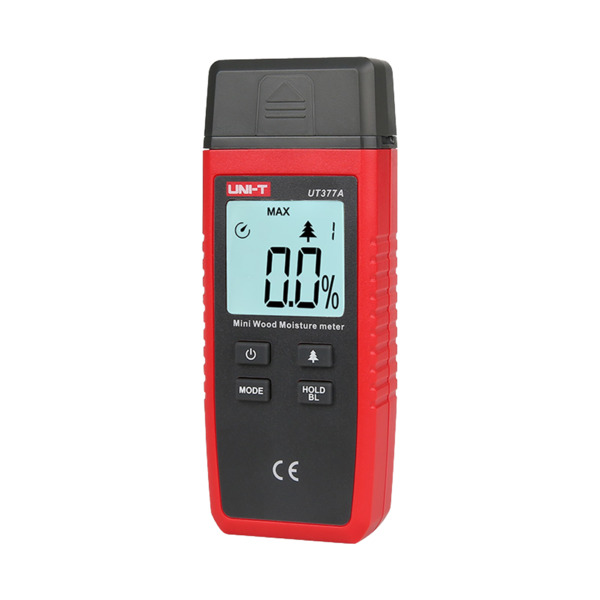 UNI-TREND UT377A Medidor de humedad en madera - Selector de tipo de madera - Corrección en función de humedad ambiental - Almace (1)