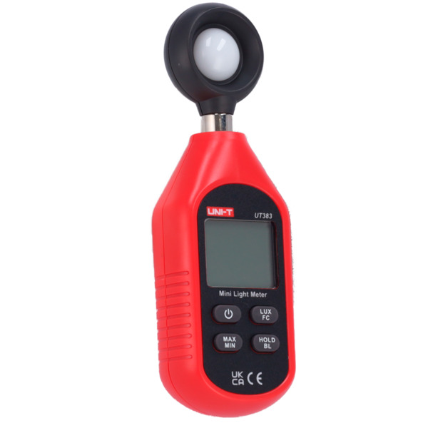 UNI-TREND UT383 Medidor de iluminancia de mano - Display retroiluminado - Alta frecuencia de muestreo - Valores característicos: (2)