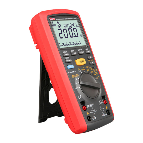 UNI-TREND UT505B Medidor de resistencia de aislamiento - Multimétro de voltaje AC y DC hasta 600V - Rangos 50/100/250V/500V/1000 (1)