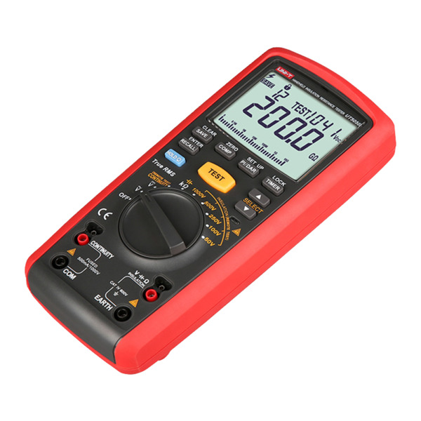 UNI-TREND UT505B Medidor de resistencia de aislamiento - Multimétro de voltaje AC y DC hasta 600V - Rangos 50/100/250V/500V/1000 (3)