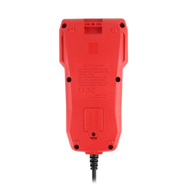 UNI-TREND UT675A Tester de baterías - Mide capacidad, voltaje, resistencia y estado - Testeo de carga y arranque de baterías 12V (3)