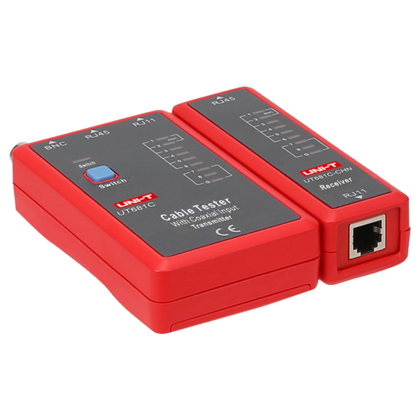 UNI-TREND UT681C Tester de cables - Comprobación de estado cables RJ45/RJ11/BNC - Testeo modo rápido y modo lento - Apagado auto (7)