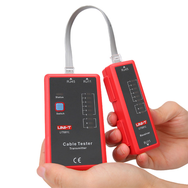 UNI-TREND UT681L Tester de cables - Comprobación de estado cables RJ45/RJ11 - Testeo modo rápido y modo lento - Apagado automáti (3)