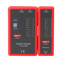 UNI-TREND UT681L Tester de cables - Comprobación de estado cables RJ45/RJ11 - Testeo modo rápido y modo lento - Apagado automáti