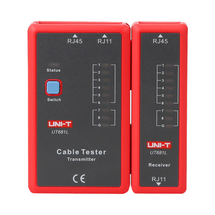 Comprar UNI-TREND UT681L Tester de cables - Comprobación de estado cables RJ45/RJ11 - Testeo modo rápido y modo lento - Apagado automático