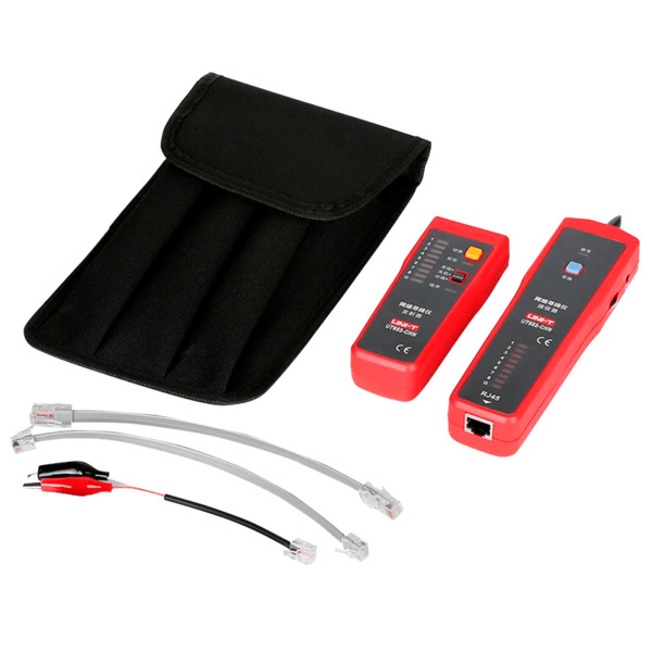 UNI-TREND UT682 Tester de cables - Comprobación de estado cables RJ45/RJ11 - Indicador luminoso de potencia de señal - Localizad (1)