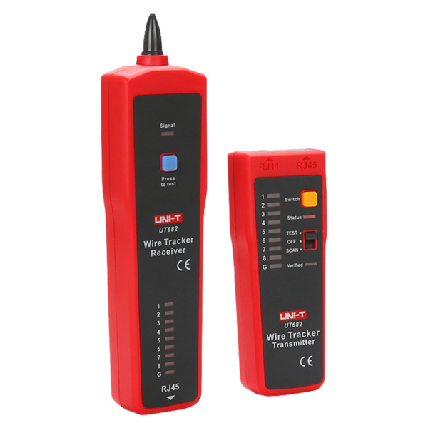 UNI-TREND UT682 Tester de cables - Comprobación de estado cables RJ45/RJ11 - Indicador luminoso de potencia de señal - Localizad (5)