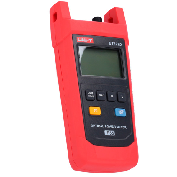 UNI-TREND UT692D Tester de fibra óptica - Evaluación de la potencia óptica de fibra - Conector FC - Impermeable IP65  - Apagado (3)