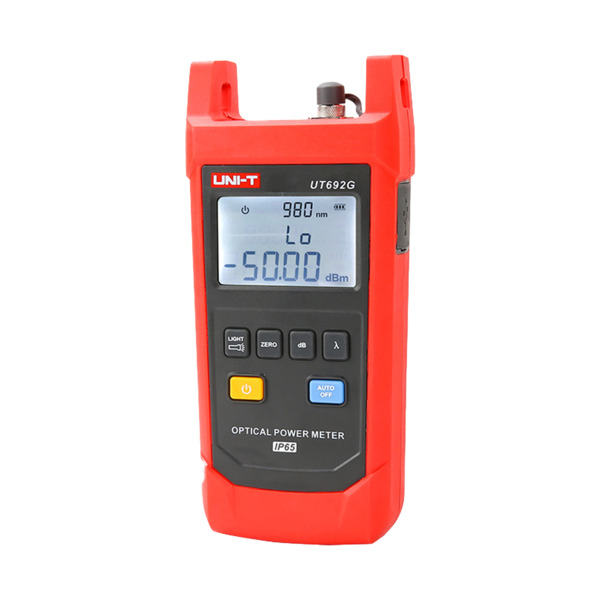 UNI-TREND UT692G Tester de fibra óptica - Evaluación de la potencia óptica de fibra - Conector FC - Impermeable IP65  - Apagado (3)