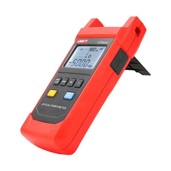 UNI-TREND UT692G Tester de fibra óptica - Evaluación de la potencia óptica de fibra - Conector FC - Impermeable IP65  - Apagado (5)