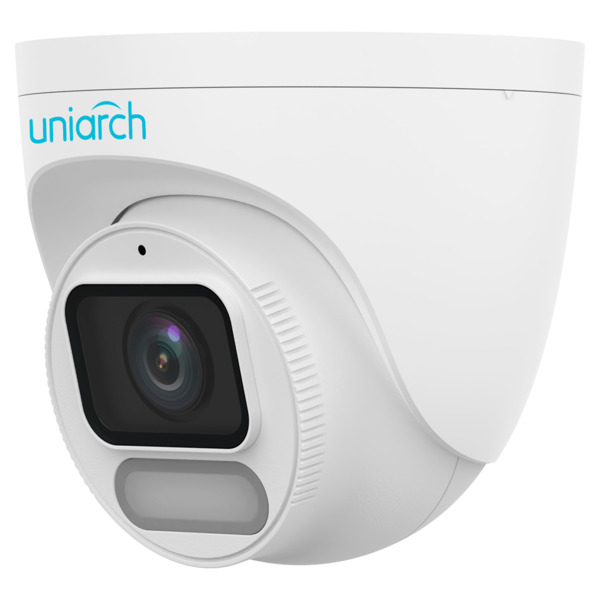 UNIARCH UV-IPC-T242-ADF28K-WP Cámara IP Turret | Uniarch - 2 MP | Lente 2.8 mm | microSD 512 GB - Luz blanca 30 m | WDR 120 dB -