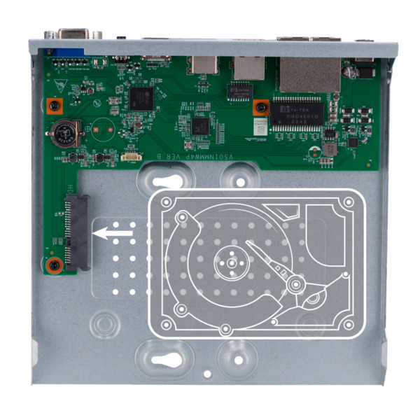 UNIARCH UV-NVR-108S3-P8-ECO Grabador NVR Uniarch - 8 CH vídeo /  8 CH PoE - Ancho de banda 64Mbps - SIP | UMD | Búsqueda VCA - R (7)
