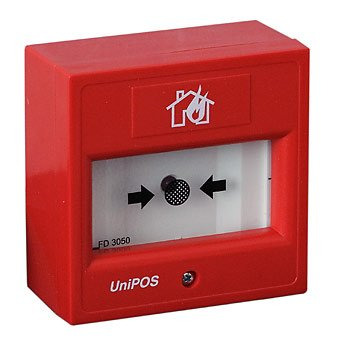 UNIPOS FD3050 Pulsador de alarma de Incendio Rearmable Convencional Unipos