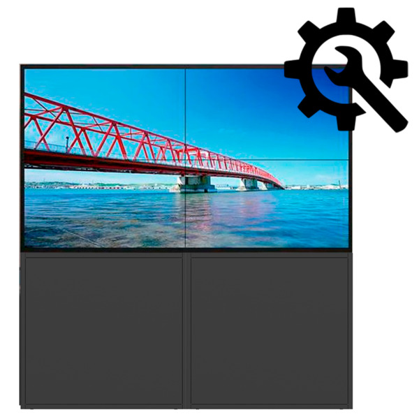 UNIVIEW UV-CUSTOM-VW-STAND Kit personalizable - Kit videowall MxN - Incluye monitores - Incluye soporte a suelo - Personaliza tu