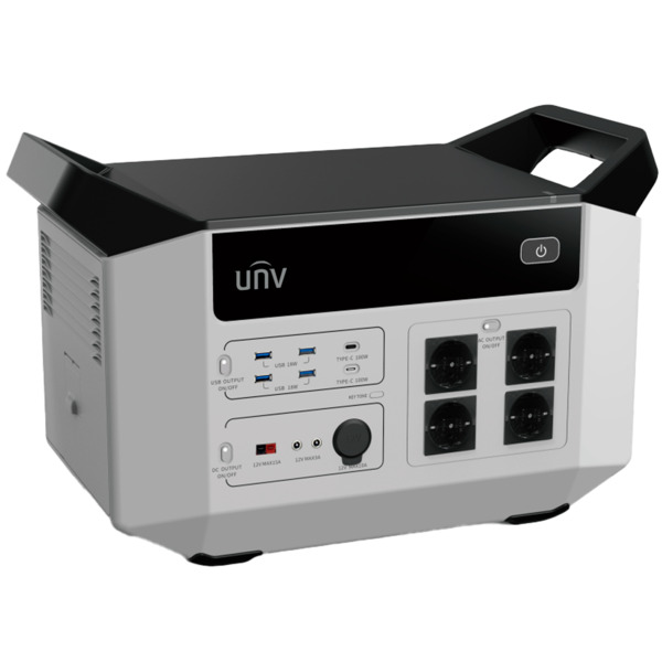 UNIVIEW UV-ES-E2500-A2-EU-BATTERY-2500W Batería portátil  - Capacidad 2496Wh - Potencia salida 2500W max | Litio - Salidas multi (1)