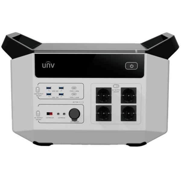 UNIVIEW UV-ES-E2500-A2-EU-BATTERY-2500W Batería portátil  - Capacidad 2496Wh - Potencia salida 2500W max | Litio - Salidas multi (3)