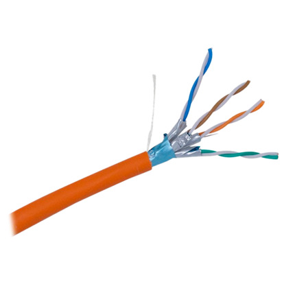 Comprar UNIVIEW UV-FTP6A-300-BC23AWG-DCA-R-O Uniview cable F/FTP categoría 6A - Conductor OFC,100% cobre - Diámetro 23 AWG-0,57mm - Certificado CPR Cca - Cubierta exterior LSZH / Color naranja - Se suministra en bobinas de Madera de 305 metros