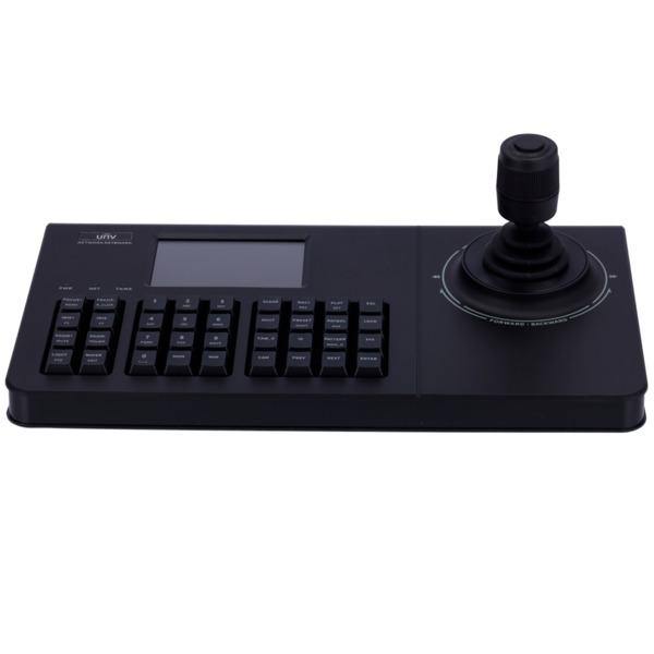 UNIVIEW UV-KB-1100-E Teclado IP Uniview - Doble interfaz: directo o red - Pantalla LCD 4&quot; - Interfaz IP/RS-232/RS-485 - Joy (1)