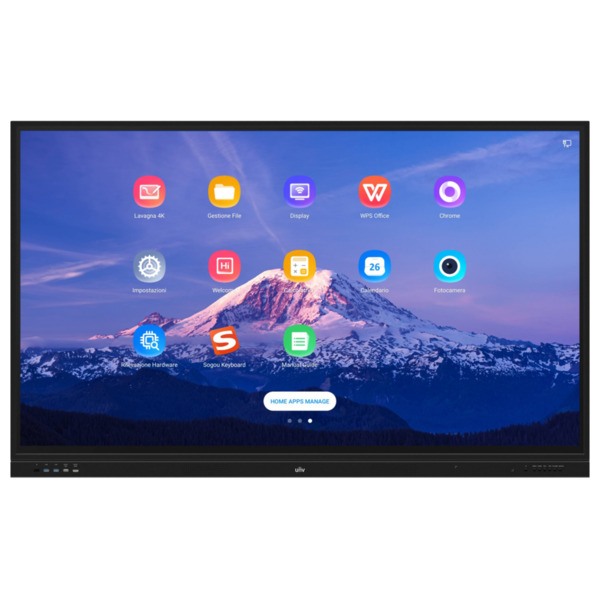 UNIVIEW UV-MW3565-T-A Uniview - Pantalla LED Interactiva 65&quot; - Resolución 4K - SO Android 8.0 - Comunicación Wi-Fi - 2*RJ45 (1)