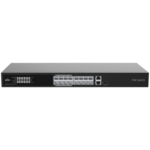 UNIVIEW UV-NSW3000-16T1GT1GC-LPOE-IN Uniview Switch PoE Cloud Gestionable Capa 2 - 16 PoE802.3af/at + 1 uplink RJ45 +1 uplink Co